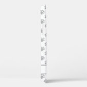 Coques Case-Mate iPhone Chien de caricature Poméranien de couleur pou noir (Verso / Droite)