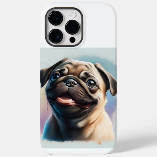 Coques Case-Mate iPhone Chien de carlin mignon dans le cas du téléphone (Verso)