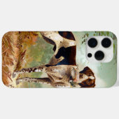Coques Case-Mate iPhone Chien de chasse avec oiseau dans la bouche (Verso (horizontal))