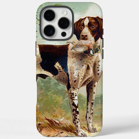 Coques Case-Mate iPhone Chien de chasse avec oiseau dans la bouche (Verso)