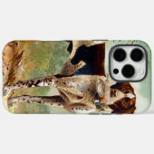 Coques Case-Mate iPhone Chien de chasse avec oiseau dans la bouche (Verso (horizontal))