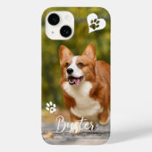 Coques Case-Mate iPhone Chien de chien chat Personnalisé Modèle photo Paw  (Verso)