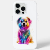 Chien de couleur mignon
