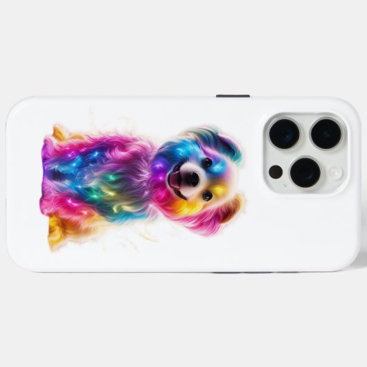 Coques Case-Mate iPhone Chien de couleur mignon (Verso (horizontal))