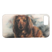 Coques Case-Mate iPhone Chien de Dachshund (Dos (Horizontal))