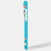 Coques Case-Mate iPhone Chien de dessin animé entouré de fleurs (Verso / Gauche)