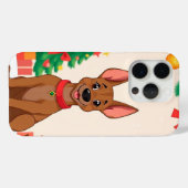 Coques Case-Mate iPhone Chien de dessin animé joyeux (Verso (horizontal))