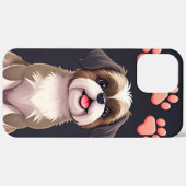 Coques Case-Mate iPhone 🐾🎨 Chien de Dessin Animé Mignon Charme Moderne F (Retour (horizontal))