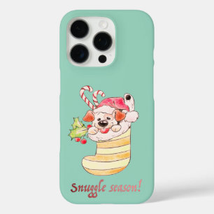 Coques iPhone 16 Pro Chien de la Saison Câlins dans un Bas