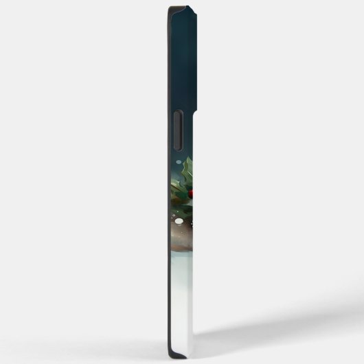 Coques Case-Mate iPhone Chien de Noël neige hiver (Verso / Droite)