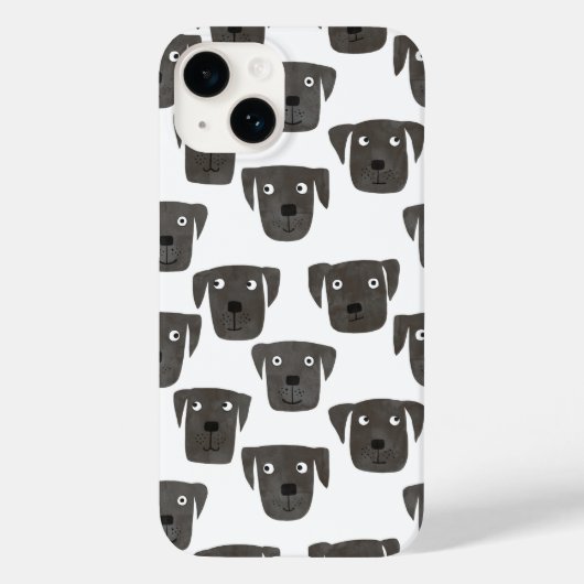 Coques Case-Mate iPhone Chien de repérage du Labrador noir (Verso)