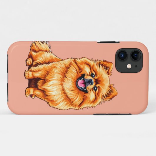 Coques Case-Mate iPhone Chien de spitz japonais (Dos (Horizontal))