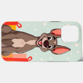 Coques Case-Mate iPhone Chien de style cartoon joyeux (Verso (horizontal))