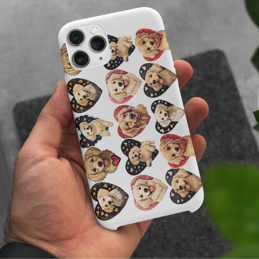 Coques Case-Mate iPhone Chien de Valentine Golden Retriever