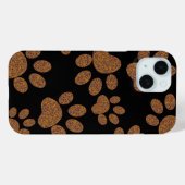 Coques Case-Mate iPhone chien d'empreinte (Verso (horizontal))