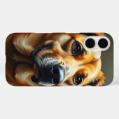 Coques Case-Mate iPhone Chien d'illustration personnalisé Art moderne (Verso (horizontal))