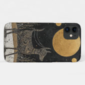 Coques Case-Mate iPhone Chien et lune (Dos (Horizontal))