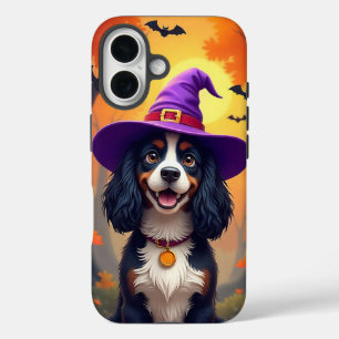 Coques iPhone 16 Chien Festif Citrouille Toutou & Vibrations Automn