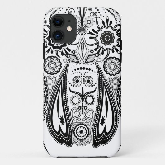 Coques Case-Mate iPhone Chien grand noir et blanc (Dos)