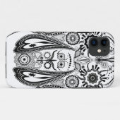 Coques Case-Mate iPhone Chien grand noir et blanc (Dos (Horizontal))