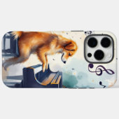 Coques Case-Mate iPhone Chien - Harmonie d'or (Verso (horizontal))
