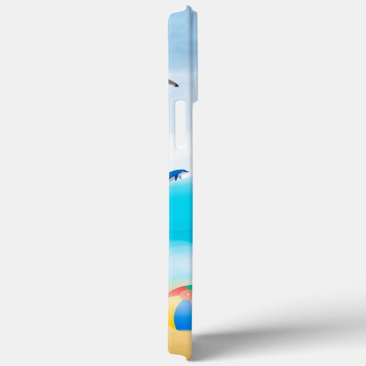 Coques Case-Mate iPhone Chien Havanais sur la plage (Verso / Droite)