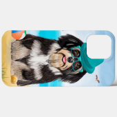 Coques Case-Mate iPhone Chien Havanais sur la plage (Verso (horizontal))