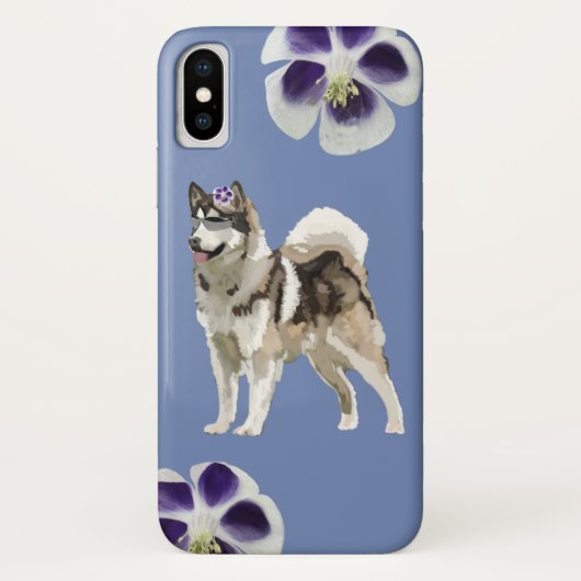 Coques Case-Mate iPhone Chien Husky  Art Apple iPhone X, Barely There (Dos)
