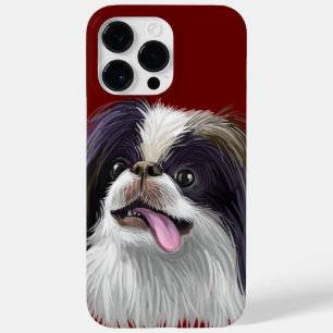COQUE POUR POUR iPhone 14 PRO MAX CHIEN JAPONAIS DE COULEUR D'EAU ADORABLE