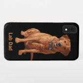 Coques Case-Mate iPhone Chien jaune rouge de Fox labrador retriever de (Dos (Horizontal))