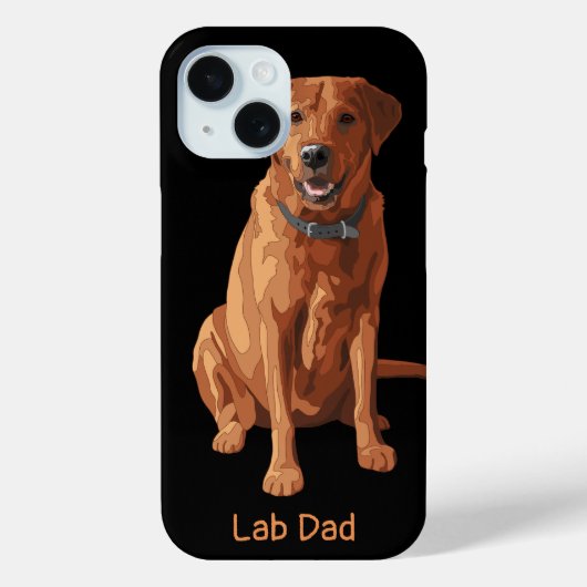 Coques Case-Mate iPhone Chien jaune rouge de Fox labrador retriever de (Verso)