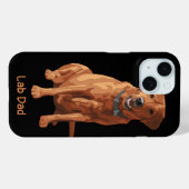 Coques Case-Mate iPhone Chien jaune rouge de Fox labrador retriever de (Verso (horizontal))