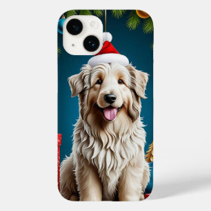 Coque Pour iPhone 14 Chien joyeux au pelage duveteux ✨ Animal de compag