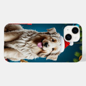 Coques Case-Mate iPhone Chien joyeux au pelage duveteux ✨ Animal de compag (Verso (horizontal))