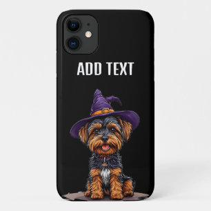 Case-Mate iPhone Case Chien joyeux d'Halloween portant un chapeau de sor