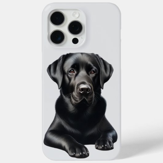 Coques Case-Mate iPhone Chien Labrador noir (Verso)