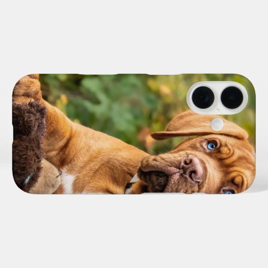 Coques Case-Mate iPhone Chien mignon (Verso (horizontal))