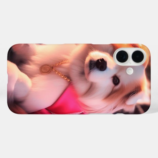 Coques Case-Mate iPhone Chien mignon (Verso (horizontal))
