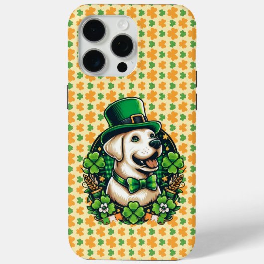 Coques Case-Mate iPhone Chien mignon de la Saint Patrick (Verso)