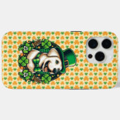 Coques Case-Mate iPhone Chien mignon de la Saint Patrick (Verso (horizontal))