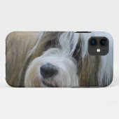 Coques Case-Mate iPhone Chien mignon de Terrier tibétain (Dos (Horizontal))