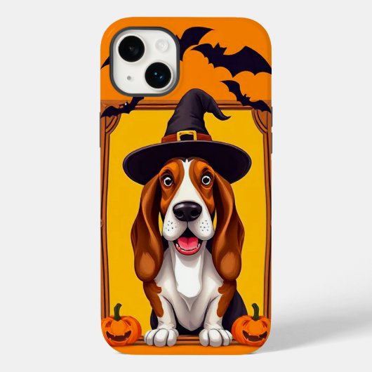 Coques Case-Mate iPhone Chien mignon d'Halloween (Verso)