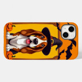 Coques Case-Mate iPhone Chien mignon d'Halloween (Verso (horizontal))