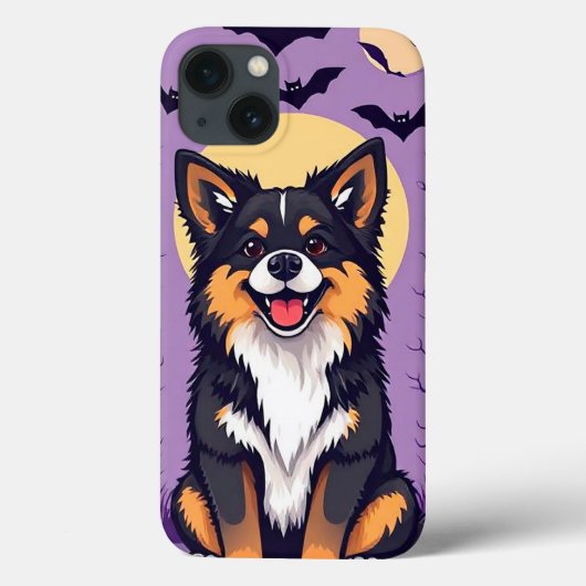 Coques Case-Mate iPhone Chien mignon d'Halloween (Verso)