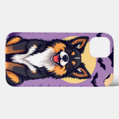 Coques Case-Mate iPhone Chien mignon d'Halloween (Verso (horizontal))