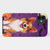 Coques Case-Mate iPhone Chien mignon d'Halloween (Dos (Horizontal))