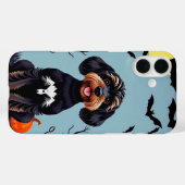 Coques Case-Mate iPhone Chien mignon d'Halloween (Verso (horizontal))