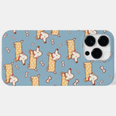 Coques Case-Mate iPhone Chien mignon et Motif sans os (Verso (horizontal))