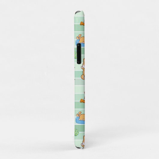 Coques Case-Mate iPhone chien mignon jouant saut dormir (Dos/Droite)
