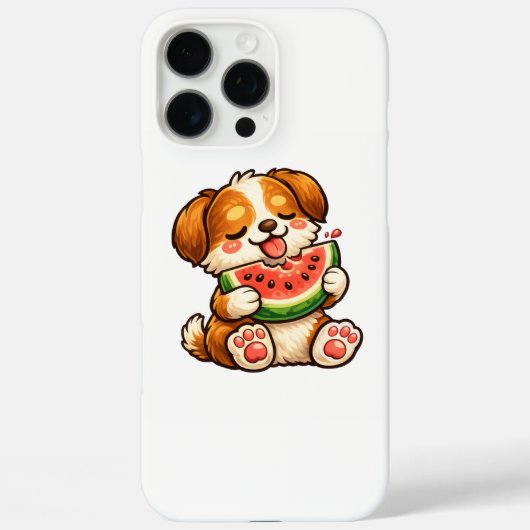 Coques Case-Mate iPhone Chien mignon pastèque (Verso)